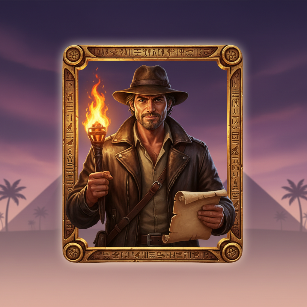 Forscher Symbol - Mann mit braunem Fedora und Lederjacke